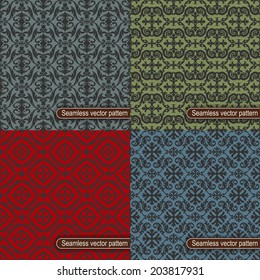 Set of seamless vector pattern