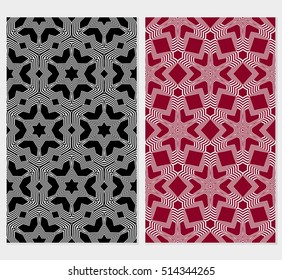 set of seamless vector pattern. floral ornament. interior decoration, wallpaper, presentation, fashion design. color