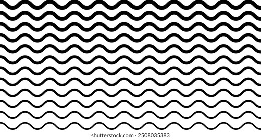 Conjunto de ondulado sin fisuras, zigzag. Elementos de Diseño gráfico. línea de garabato, línea en zigzag eps 10.