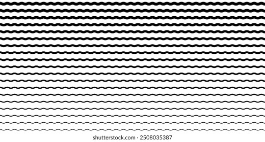 Set of seamless wavy, zigzag. Graphic design elements. squiggle line , zigzag line eps 10.