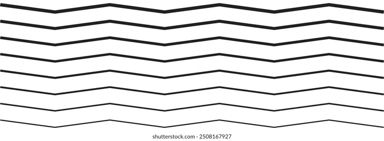 Set of seamless wavy, zigzag. Graphic design elements eps 10