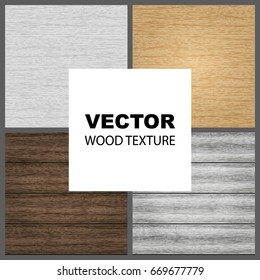 Set of seamless wood texture.Vector