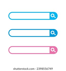 Set of a Search bar design element search bar modern design