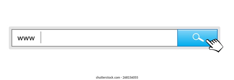 set Search bar on white background vector