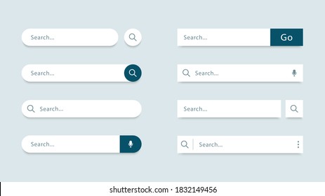 Set of search bar template. Web and ui interface. Search forms for websites. www search