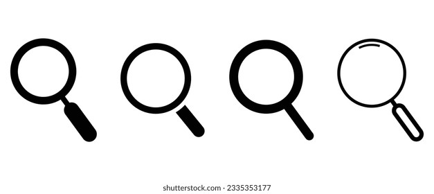 Set of Search bar vector internet design template.