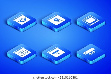 Establecer motor de búsqueda, ventana de incognito del navegador, optimización SEO, Infografía del mapa de la ciudad y Laptop con icono del navegador. Vector