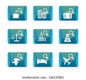 set of search icon, vector 