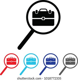 set search job icon vector. 