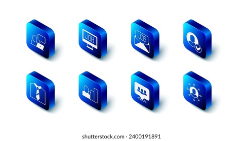 Set Search job, Worker, Multitasking manager working, Project team base, Productive human, Tie and Freelancer icon. Vector