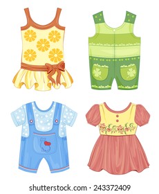 set of seasonal clothes for kids