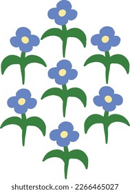 set of seasons flowers. suitable to use for pattern on your design artwork
