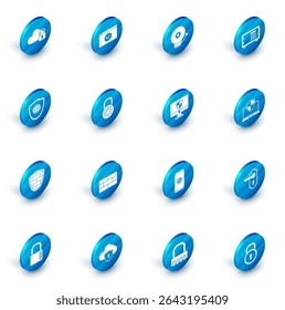 Set Secure your site with HTTPS, SSL, Ringing alarm bell, Safe, Shield world globe, cyber security brick wall, combination lock wheel, Laptop protected shield and Computer monitor and icon. Vector