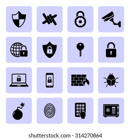 Set of security icon. Information technology security icons. Security network icon. Vector. Illustration. EPS10