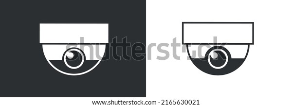 Set of security or surveillance camera icons.\
Security camera icon. surveillance camera symbol. Vector EPS 10.\
Isolated on white\
background