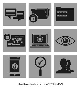 set security system data icons