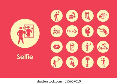 It is a set of selfie simple web icons