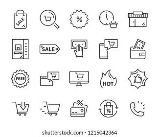 set of send icons, such as delivery, transport, mail, service