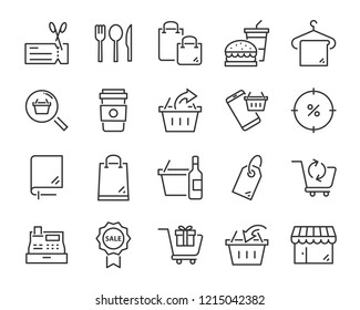 set of send icons, such as delivery, transport, mail, service