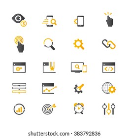 Set of SEO and Development icons