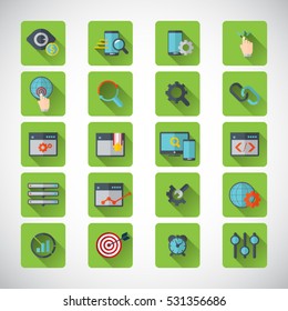 Set of SEO and Development icons