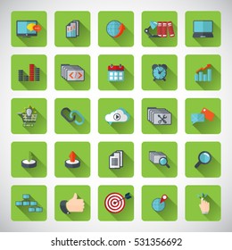 Set of SEO and Development icons