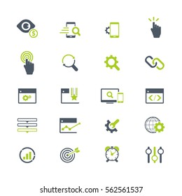 Set of SEO and Development icons