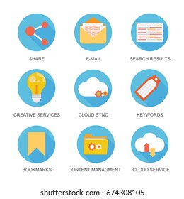 Set of SEO and Development icons