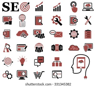 Set of SEO and development icons. EPS.10 vector illustration.