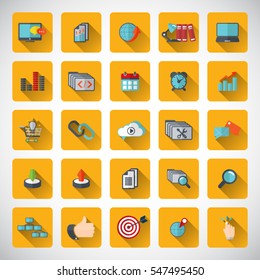 Set of SEO icons