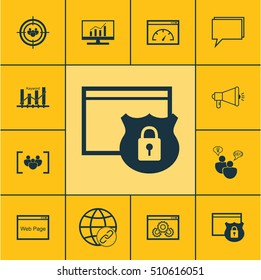 Set Of SEO Icons On Connectivity, Website And Loading Speed Topics. Editable Vector Illustration. Includes Comprehensive, Page, Browser And More Vector Icons.