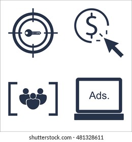 Set Of SEO, Marketing And Advertising Icons On Focus Group, Display Advertising, Target Keywords And More. Premium Quality EPS10 Vector Illustration For Mobile, App, UI Design. Set Of SEO, Marketing And Advertising Icons On Focus Group, Display Advertising, Target Keywords And More. Premium Quality EPS10 Vector Illustration For Mobile, App, UI Design.