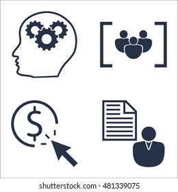 Set Of SEO, Marketing And Advertising Icons On Link Building, Pay Per Click, Focus Group And More. Premium Quality EPS10 Vector Illustration For Mobile, App, UI Design.