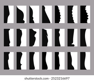 Set of separators, shapes for websites and mobile apps.