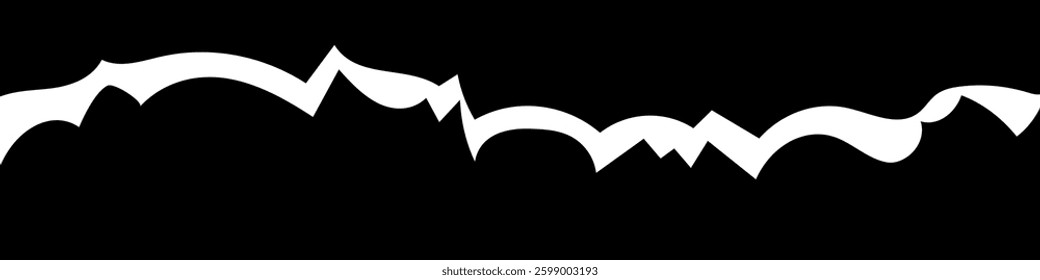 Set of separators, shapes for websites and mobile apps. Curves lines,  waves, dividers for top or bottom page. Frame of header. Grunge shapes