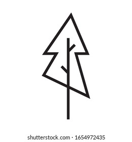 Set of Serene Tree Illustration editable Icons