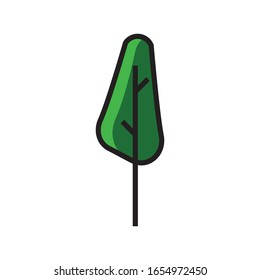 Set of Serene Tree Illustration editable Icons