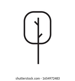 Set of Serene Tree Illustration editable Icons