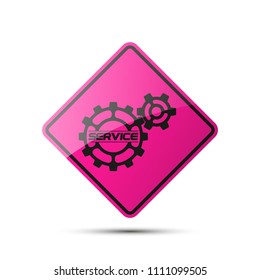 Set service icons image of tools gears parts. Symbols options tools spanner for repair. Settings service spanner pictures. Logo spare parts. Set options logo. Car wrench repair service