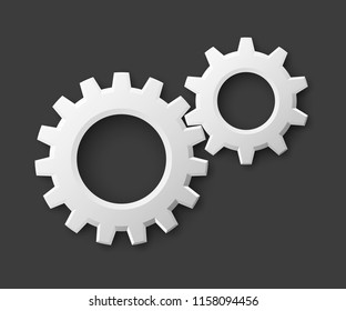 Set service icons image of tools gears parts. Symbols options tools spanner for repair. Settings service spanner pictures. Logo spare parts. Set options logo. Car wrench repair service