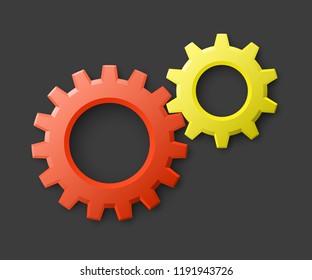 Set service icons image of tools gears parts. Symbols options tools spanner for repair. Settings service spanner pictures. Logo spare parts. Set options logo. Car wrench repair service