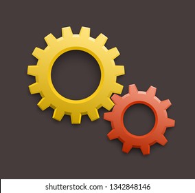 Set service icons image of tools gears parts. Symbols options tools spanner for repair. Settings service spanner pictures. Logo spare parts. Set options logo. Car wrench repair service