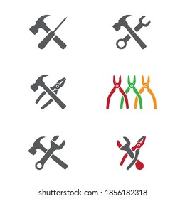Set Service Tools vector icon illustration design template