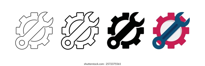 set setting maintenance service gear icon