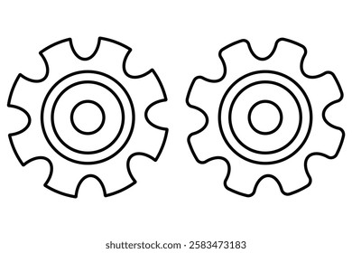 set of  settings, tools, gears, Gear Sign. Setting icon set. gear icons. modern flat design. vector illustration eps 888.