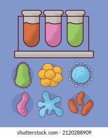conjunto de siete elementos de biología