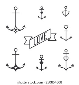 anchor heart tattoo