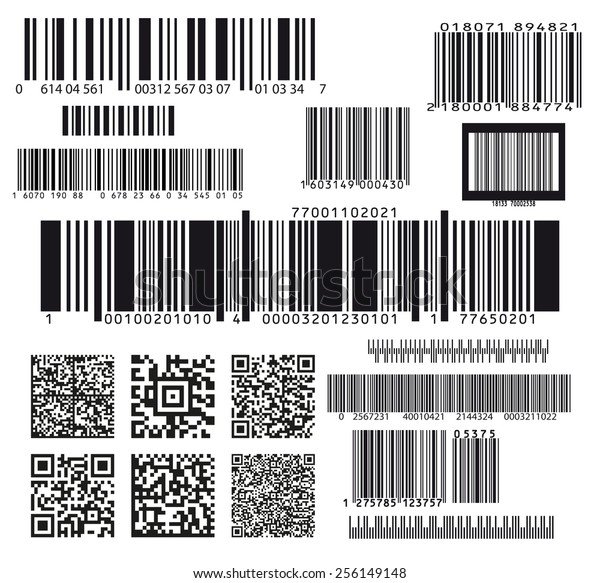 set of seventeen\
barcodes