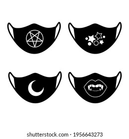 a set of several design options for masks