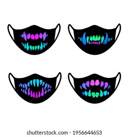 a set of several design options for masks